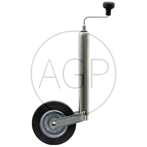 Opěrné kolečko k přívěsu nosnost 150 kg trubka 48 mm kolečko k přívěsnému vozíku 