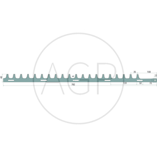 Jednostranný vnitřní nůž o délce 782 mm pro Shindaiwa na typy HT 230, HT 231