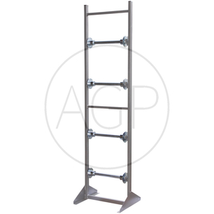 Regál na hydraulické hadice