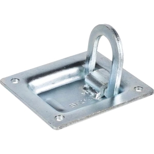 Pozinkovaná zapuštěná kotvící miska o rozměru 96 x 102 mm pro jištění nákladu