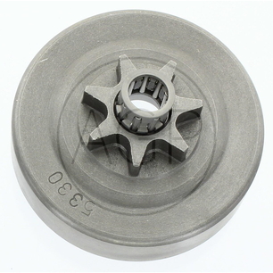 Řetězové kolo s rýhou pro Husqvarna, Jonsered, Partner, Poulan, počet zubů 7, rozteč řetězu 0,325, na různé série