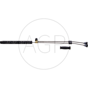 Dvojitá ocelová trubka s přípojem M22 x 1,5 vnitřní závit 1/4 vnitřní závit o délce 1000 mm