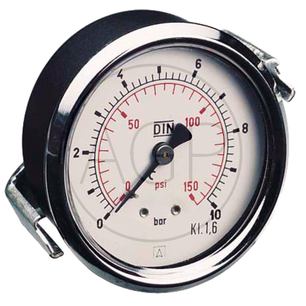 M-DH-63-0/16-1/4-St-bar/psi D=63mm Zadní přípoj