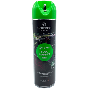 Lesnický fluorescenčně zelený sprej Soppec Fluo Marker ke značkování v lese