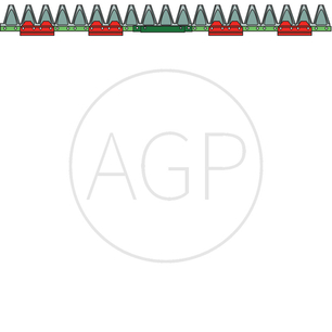 Nůž žací lišty ESM o délce 1070 mm s počtem 21 čepelí, FL 2+3 / 7+8