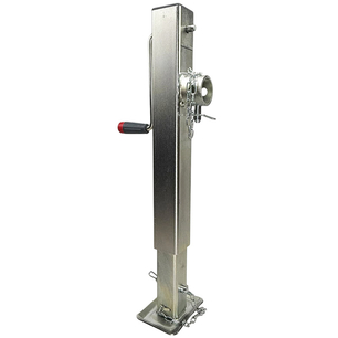 Opěrná noha s přírubou o nostnosti 3270 kg s 2 - rychlostním ovládáním a dvoufázovým zdvihem