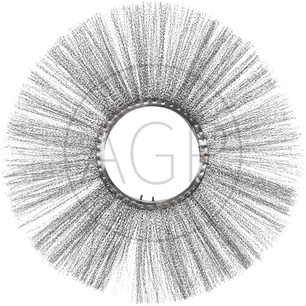 Drátovaný kartáč o průměru 800 mm s vnitřním přípojem 254 mm