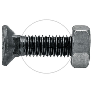 Šroub s maticí M10 x 40 8.8 pro ostří kypřiče, hroty kombinátorů, kultivátorů, kompaktorů