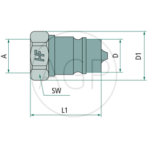 Faster samec vnitřní závit 3/8 GAS DN 12