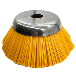 Plastový kartáč PBT na plevel pro křovinořez o vnějším průměru 210 mm a otvorem 25,4 mm