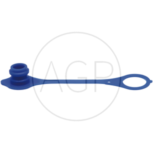 Protiprachová modrá nástrčka na hydraulickou rychlospojku samice