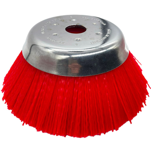 Plastový kartáč na plevel pro křovinořez o vnějším průměru 200 mm a otvorem 25,4 mm