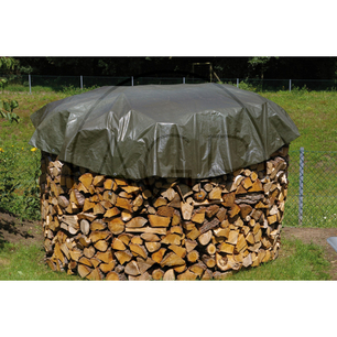Nepromokavá plachta 200 g/m2 kruhová průměr 4 m krycí extra silná na dřevo, seno, slámu