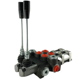 Hydraulický rozvaděč s dvěma dvojčinnými sekcemi ovládaný vzduchem průtok 40 l/min