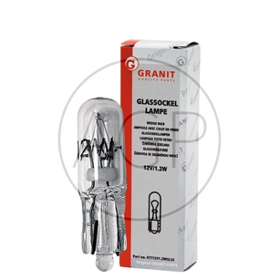 Žárovka se skleněnou paticí