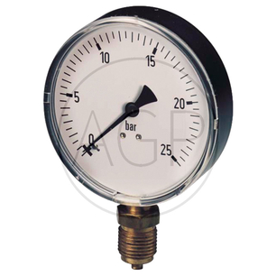 M-SU-100-0/2.5-1/2-St Trubkový pružinový manometr