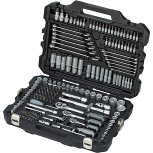 Sada nástrčných klíčů metrická Black Edition o velikosti 1/4“, 3/8“, 1/2“ v sadě 211 dílů