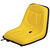 Neodpružená sedačka s posuvnými ližinami v žlutém provedení vhodná na John Deere
