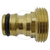 Mosazná hadicová přípojka na rychlospojky pro zahradní hadice na vodu 3/4 vnější závit
