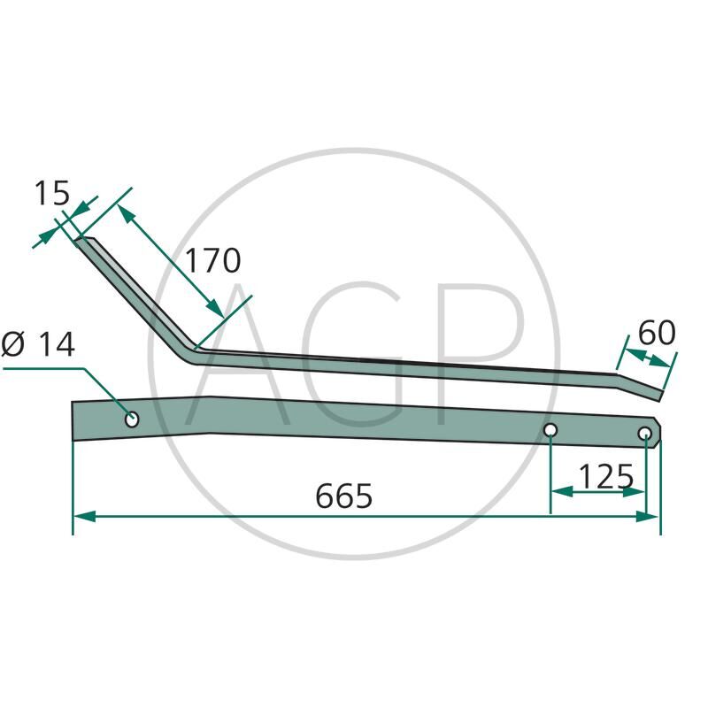 Držák per obraceče Stoll (JF-Stoll), na typy Z 585, Speed 580 Hydro