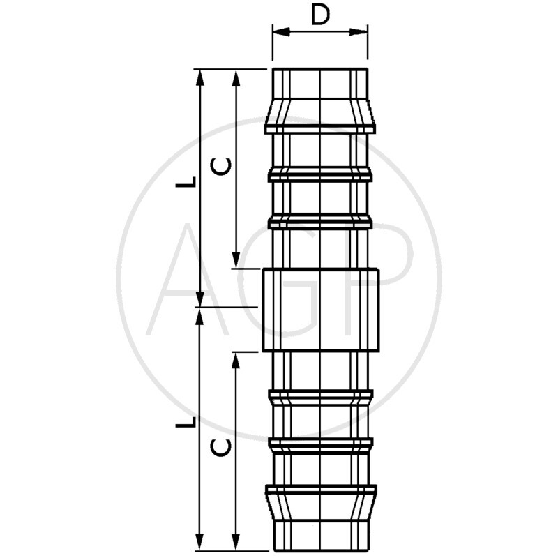 E-GV-16-PA Přímá spojka