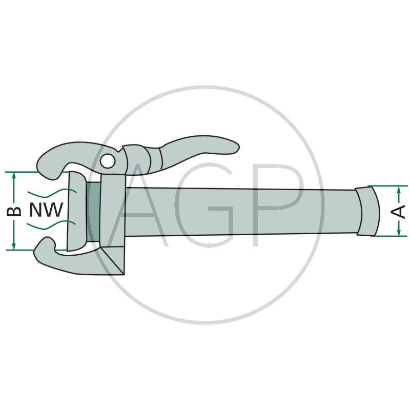 Perrot díl samice 4 spojky pro fekální vozy s vnějším závitem