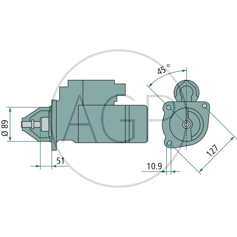 MAHLE Startér vhodný pro Case IH