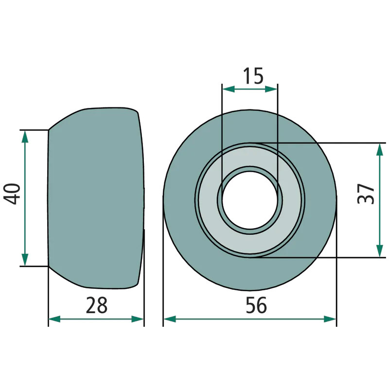 Rolna na shrnovač sena Pöttinger a Stoll o vnějším průměru 56 mm