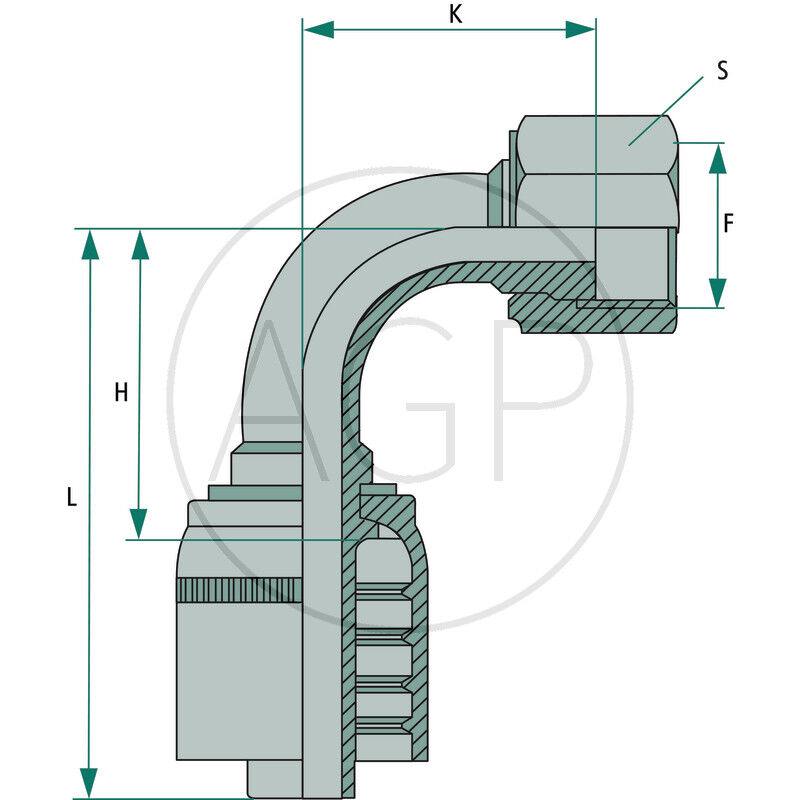PNE 16 DKORF 1“ 90°