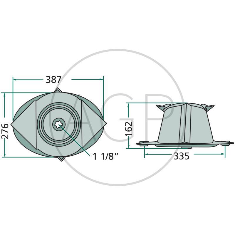Žací kotouč pro Kuhn, na typy GMD 44, 55, 66, 77
