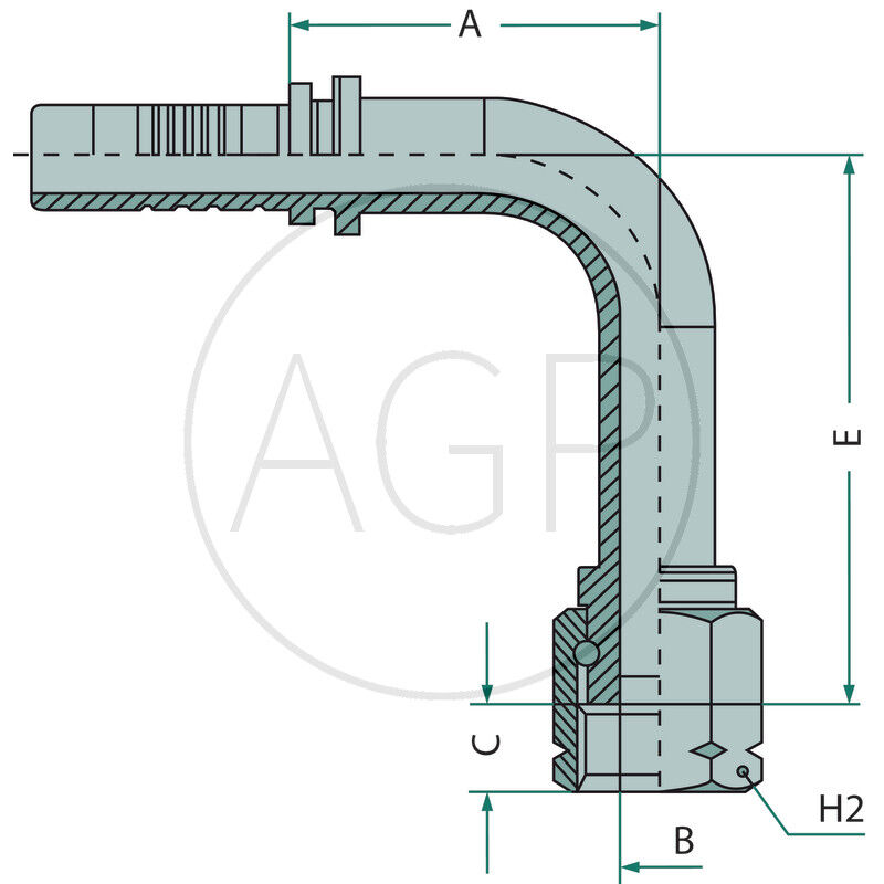 PN 06 DKJ 9/16 90° SL=55,5