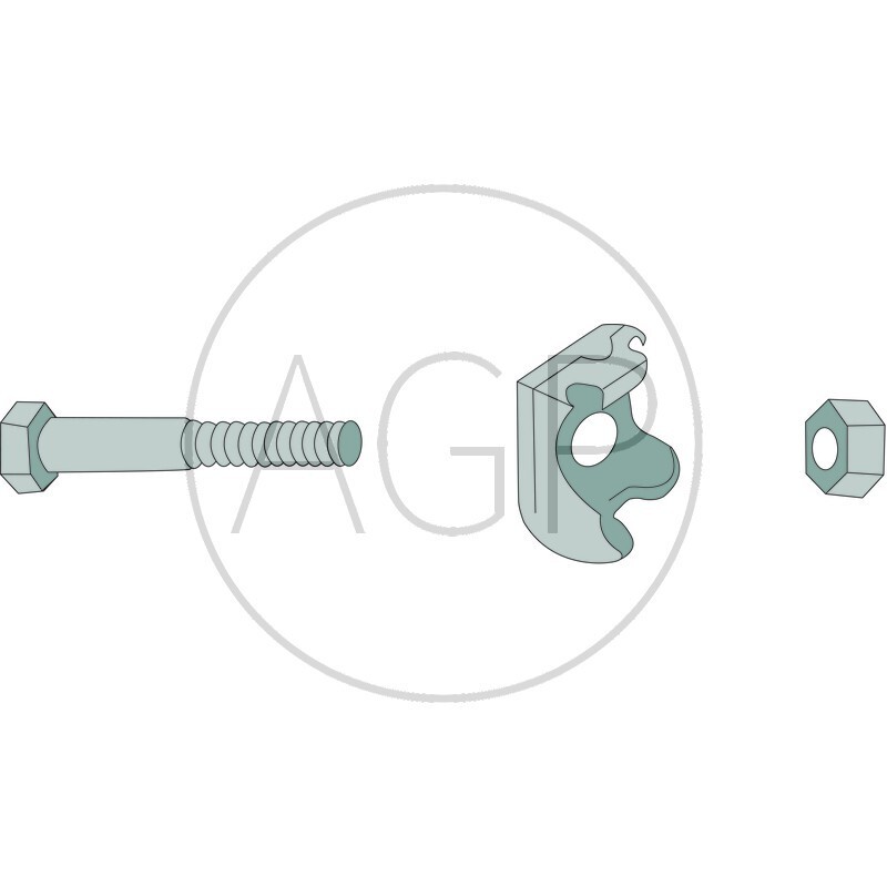 Upevnění pera obraceče komplet vhodné pro Kuhn Giro GF