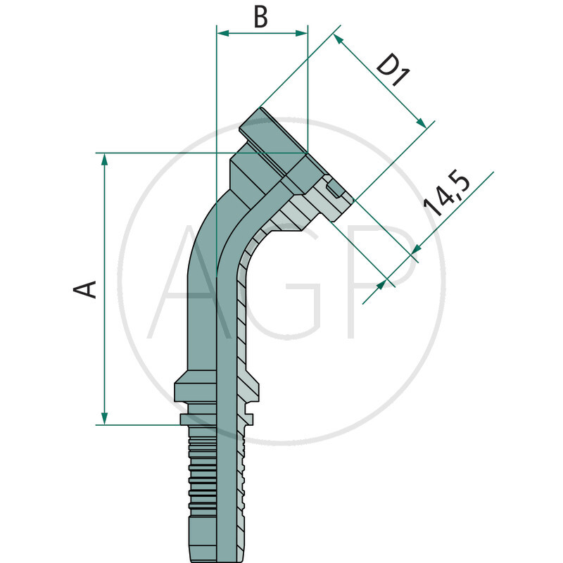 PN 25 SFS-CAT 1 1/4 45°