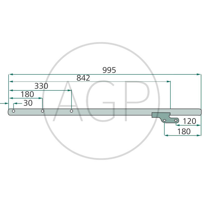Nosník per Deutz-Fahr, Vicon/PZ, na série SwatMaster, Andex