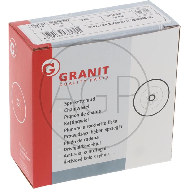 Řetězové kolo s rýhou