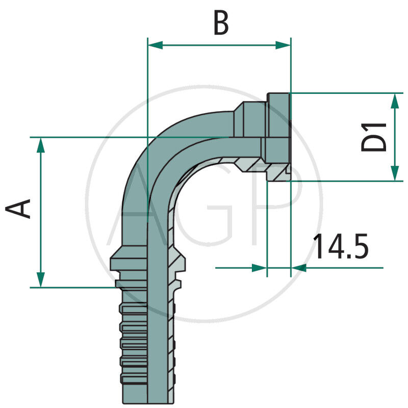 PN 32 SFS-CAT 1.1/4 90° DS