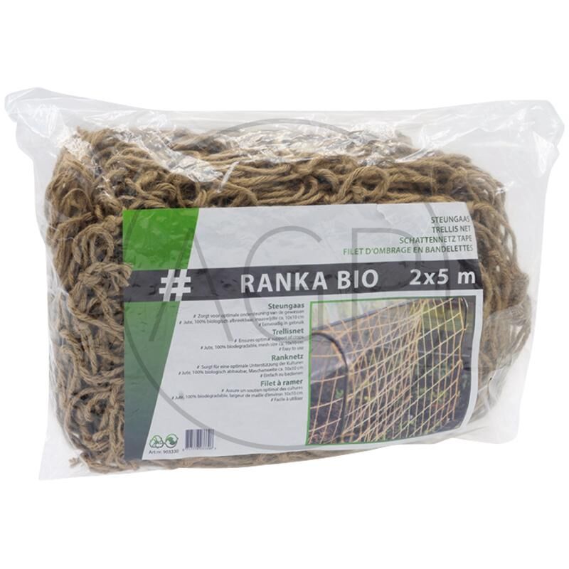 Podpěrná ekologická bio síť z juty pro oporu rostlin o rozměru 2 x 5 m