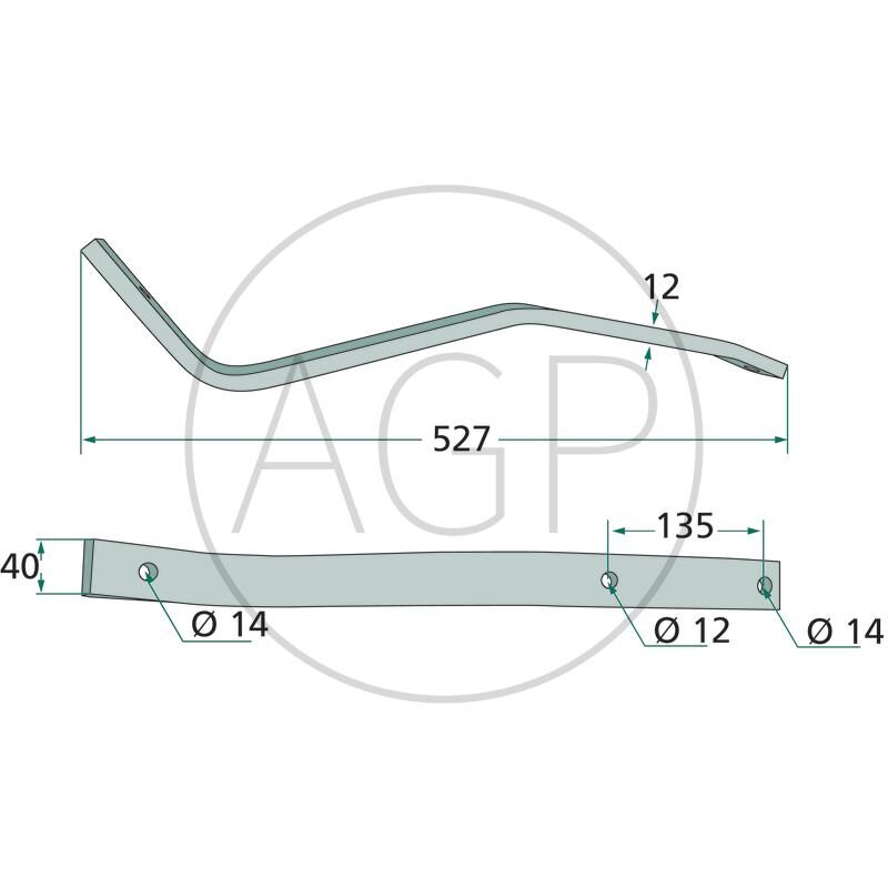 Rameno pera pro Fella, na typy TH 540D Hydro, 680D Hydro