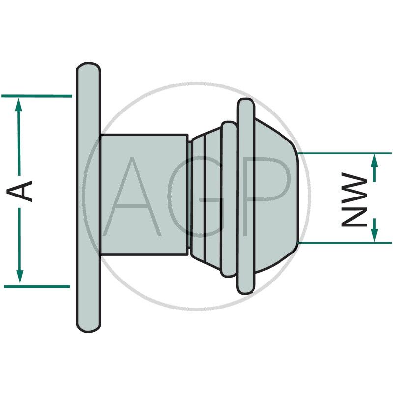 Berselli Ital díl samec 8 s přírubou spojky pro fekální vozy