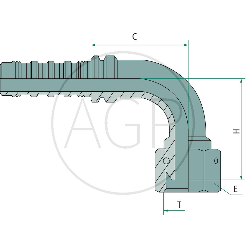 PN 25 DRK 1 90° SSP