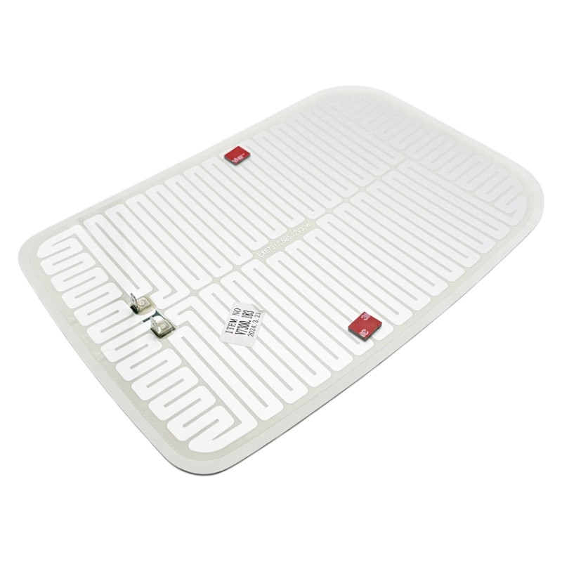 Náhradní vyhřívané sklo zrcátka 330 × 214 mm pro traktory Case IH a New Holland