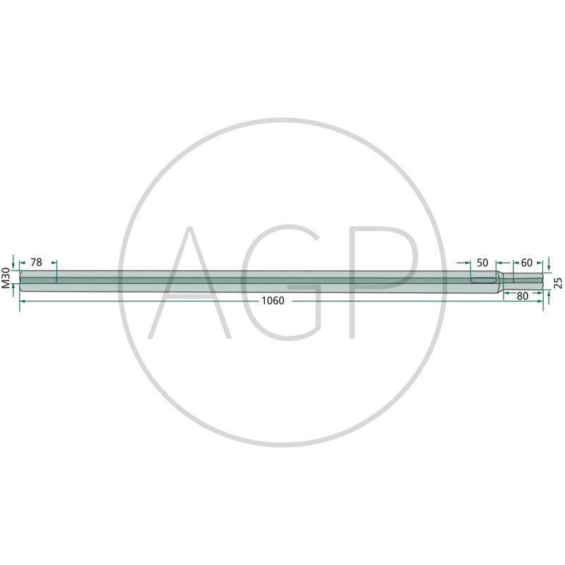 Hnací hřídel pro Deutz-Fahr, Kuhn, Taarup, VIcon/PZ