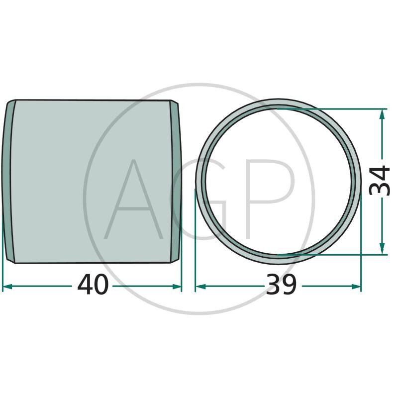 Pouzdro ložiska pro Niemeyer, na typy RS 281D, 281DL, 330DA Super, 340DA Super, 380DH Super, 500D, 620
