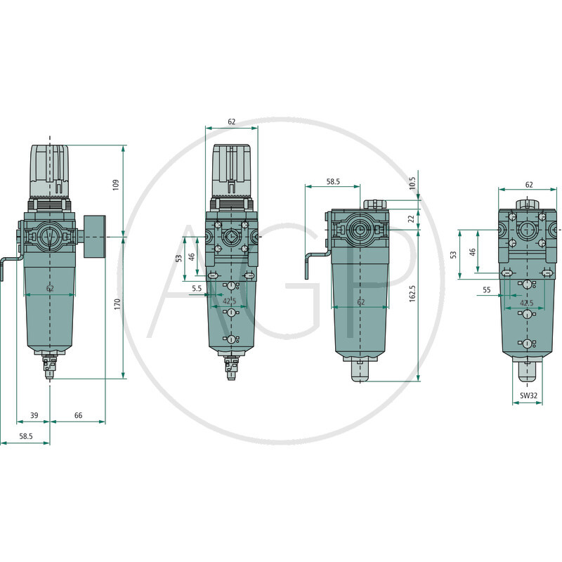 WH-KÖ4-1/2-10-M Údržbová jednotka