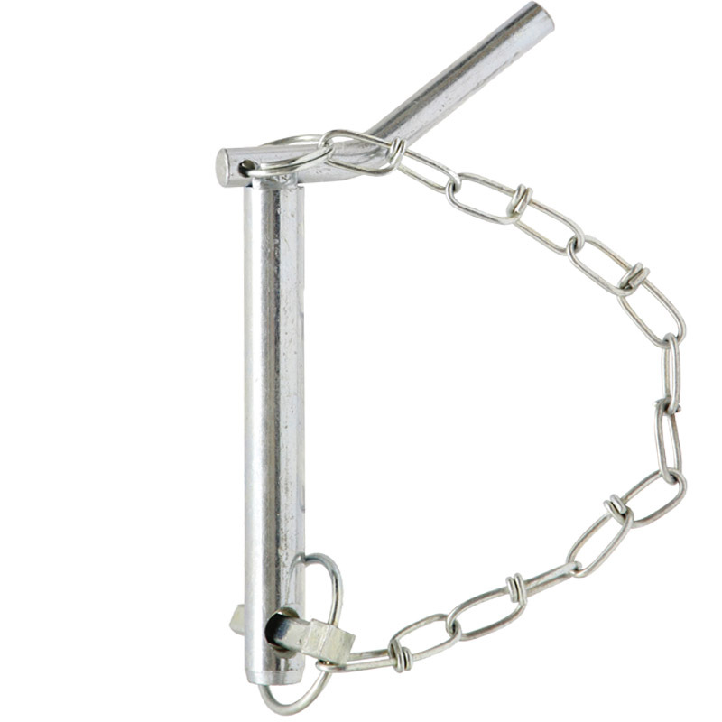 Zajišťovací čep třetího bodu o průměru 19 mm a celkové délce 151 mm s řetízkem a závlačkou