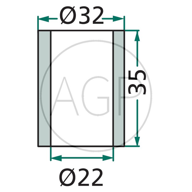 Rozpěrné pouzdro vhodné pro mulčovače Agromec, Agrimaster