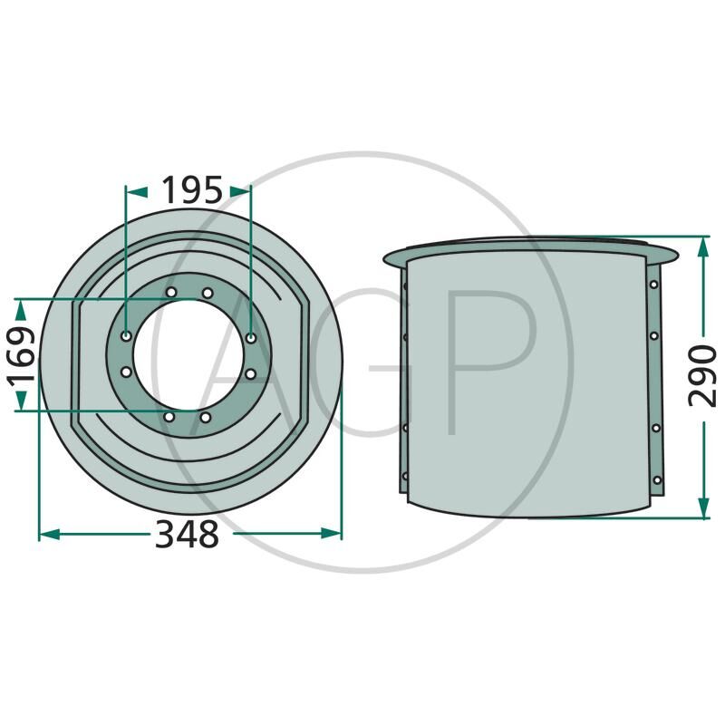 Žací buben pro Deutz-Fahr, Kuhn, Taarup, Vicon/PZ, na série KM, PZ, 1000, CM