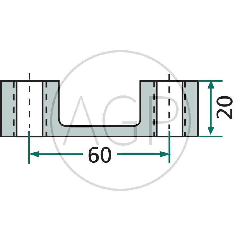 Matice třmenová M16 x 1,5 mm k upevnění hrotů rotačních bran 