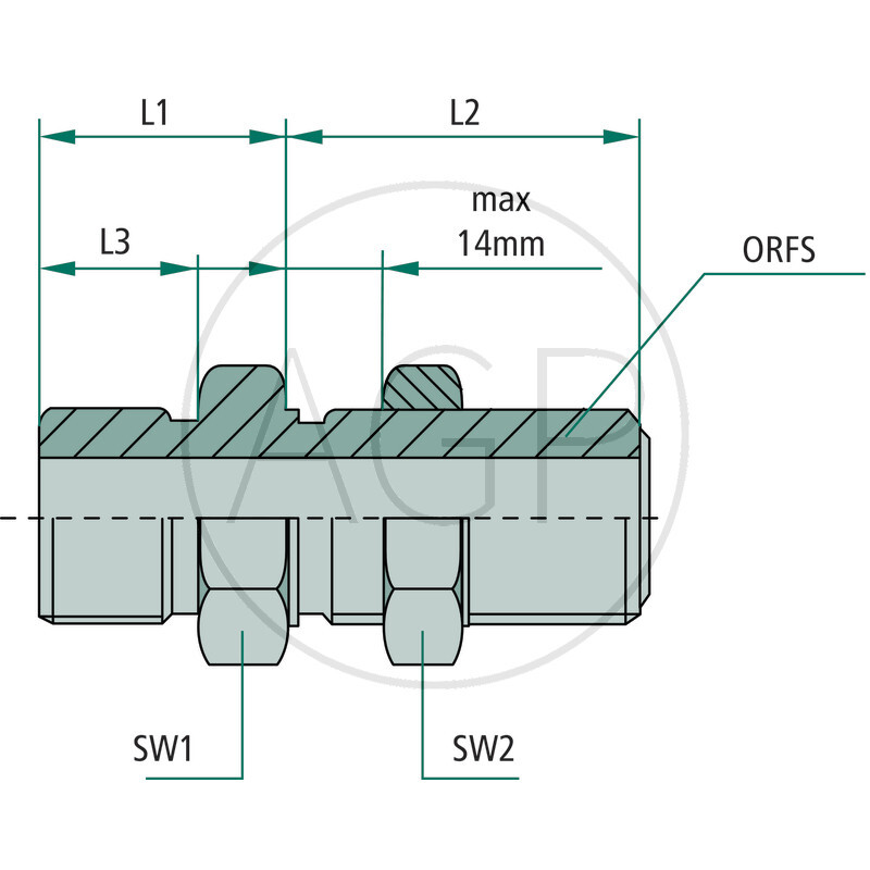 GSA 11/16 M-ORFS x 11/16 M-ORFS