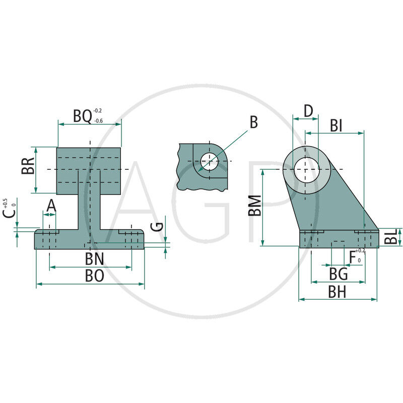 ZTI-BEF-GLN-80 Opěrné ložisko
